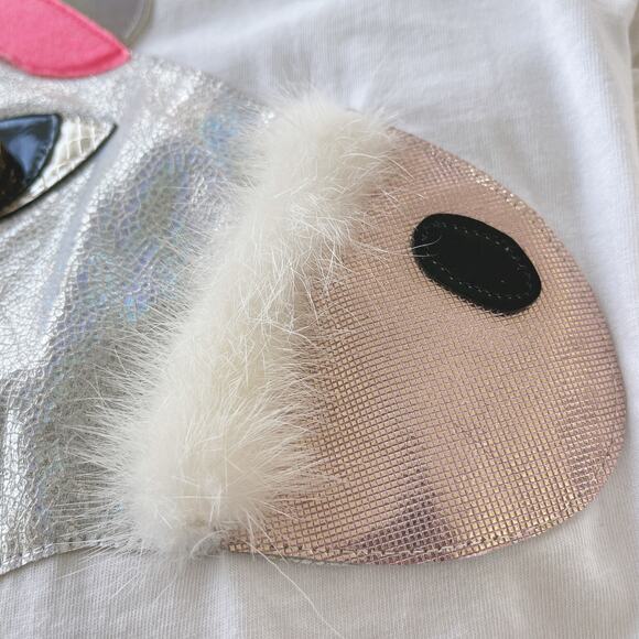 Nil & Mon Unisex Unicorn White T-shirt (S) - Picture 5 of 7